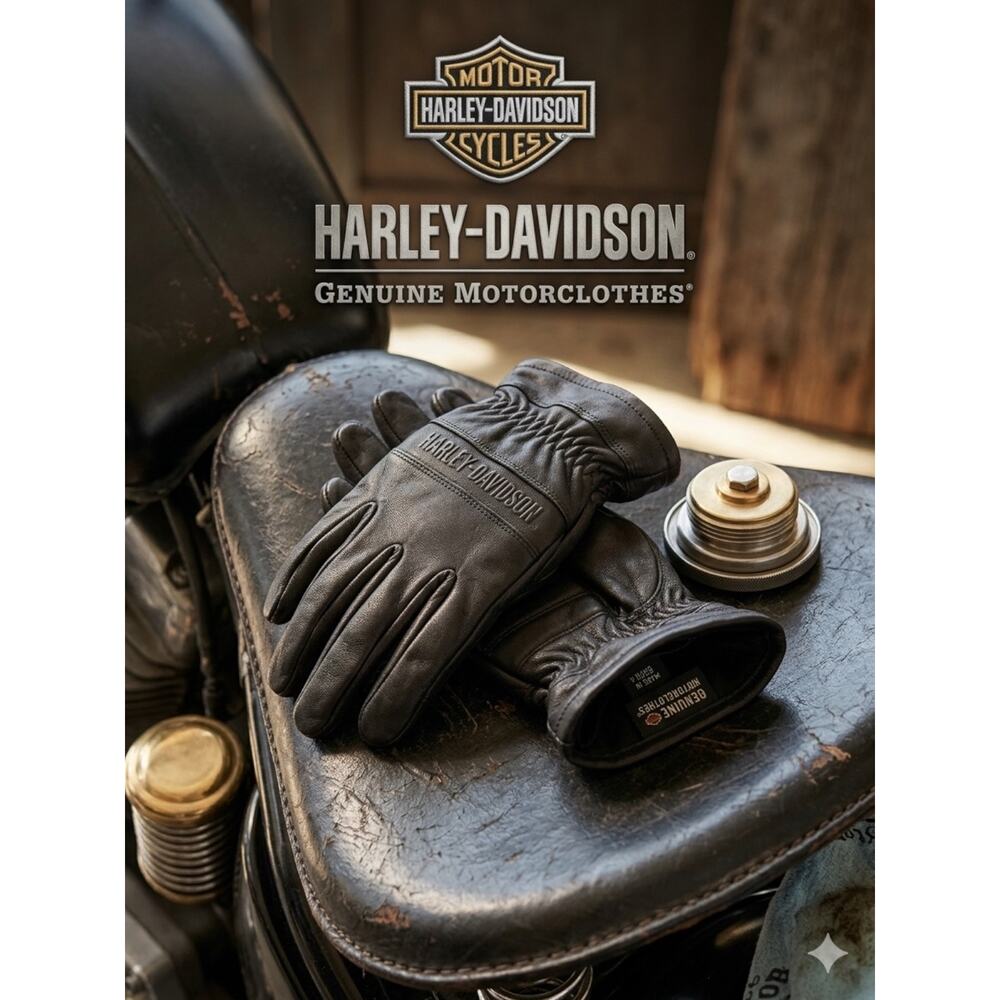 Harley-Davidson Genuine Motorclothes Leather Riding Gloves